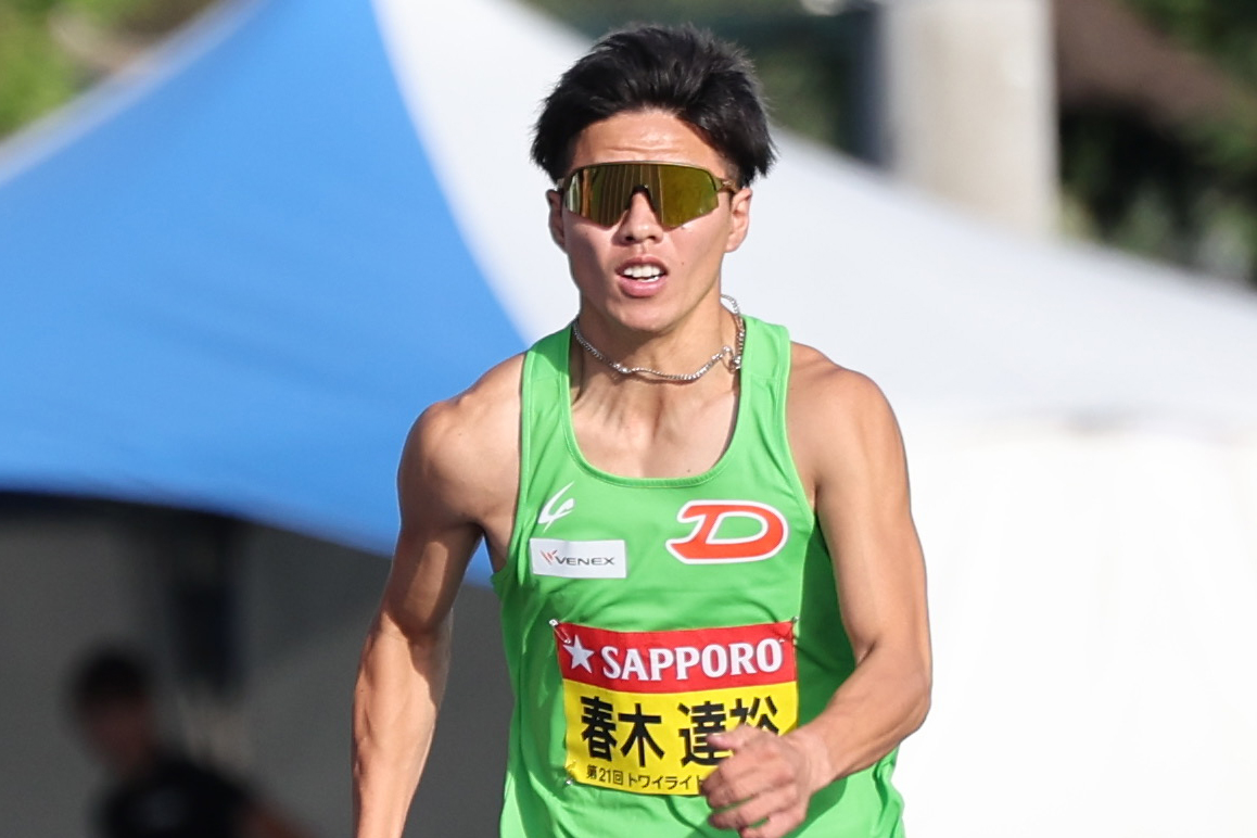 Getsuriku's tweet photo. #トワイライトゲームス
男子100m
優勝は1組トップの春木達裕（大東大）
7月末に出した自己記録10秒40を0.16秒も更新する10秒24（+1.8）！ https://t.co/jMO5jSgZn1