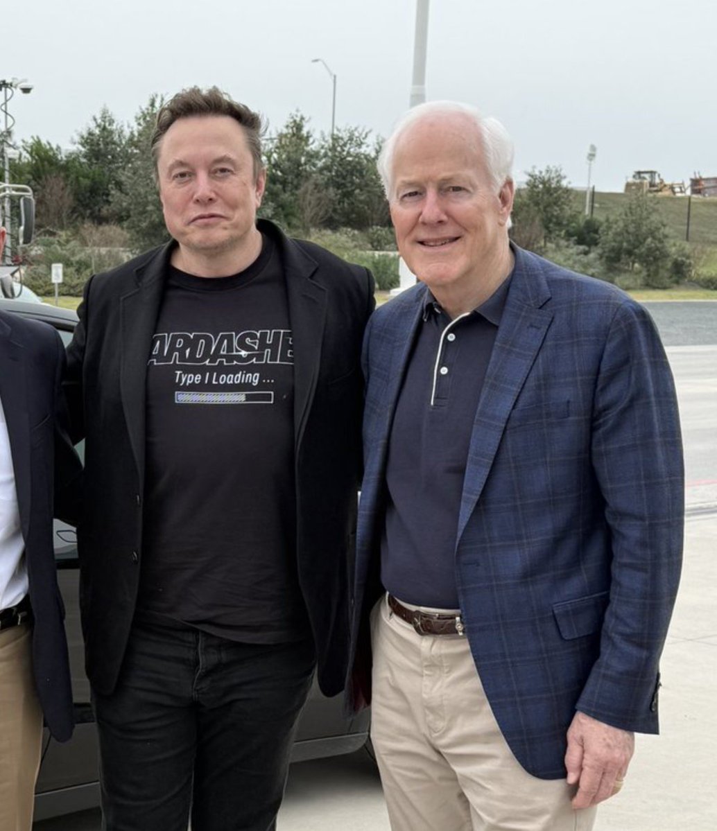 DimaZeniuk's tweet photo. NEWS: Senator John Cornyn praises SpaceX and Tesla’s planned Terafab semiconductor facility in Grimes County, TX, for creating thousands of jobs, strengthening U.S. chip and AI supply chains, and investing in the local community https://t.co/XJFcJfazut
