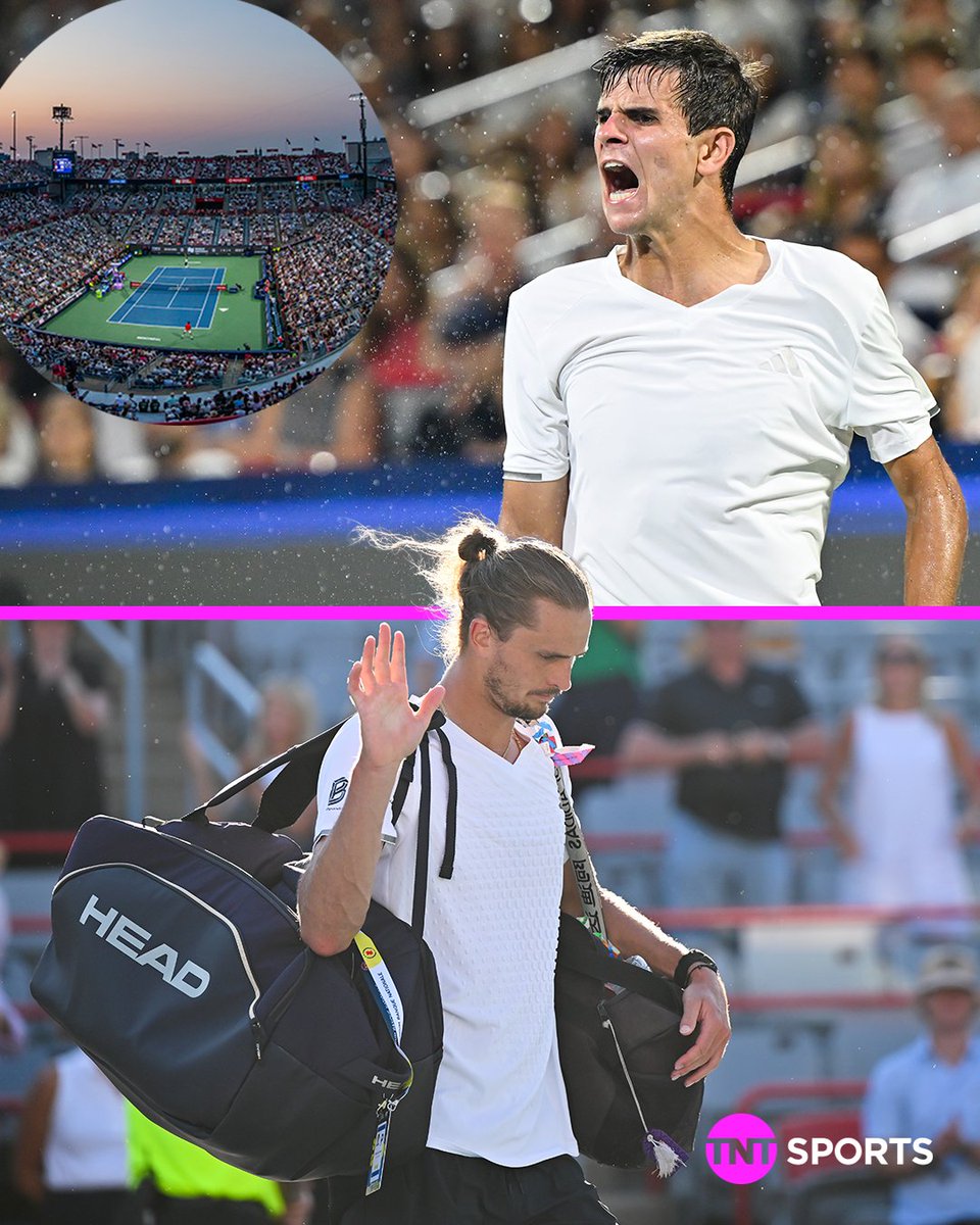 tntsports's tweet photo. The Montreal Open is wild 😳

For the first time EVER, there is no ATP-ranked top six player in the Round of 32 at a Masters 1000 tournament 😲 https://t.co/4lhc2z1ZoY