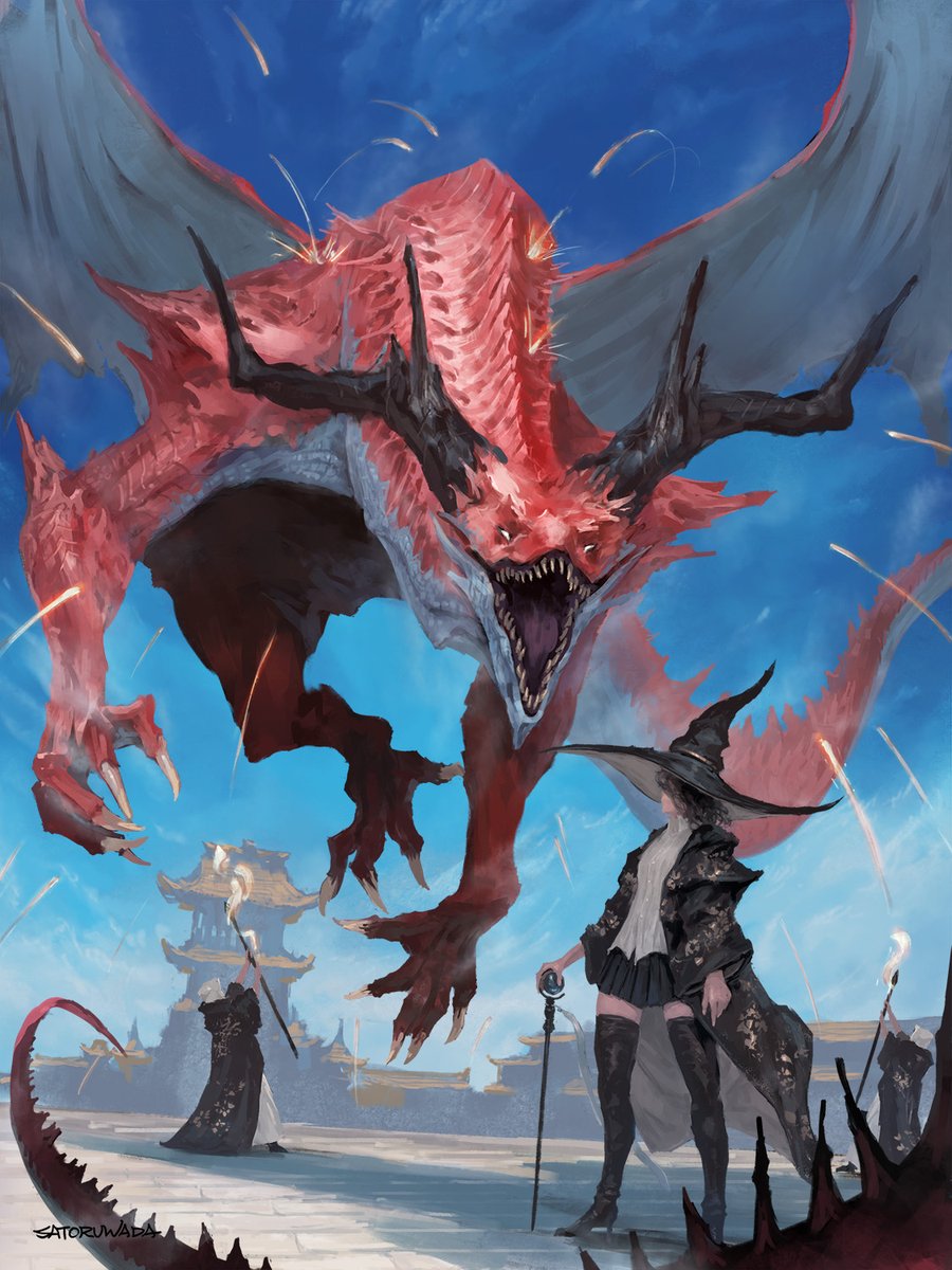 satoruwadaart's tweet photo. "Dragon Attack" https://t.co/zHfVifXp9g