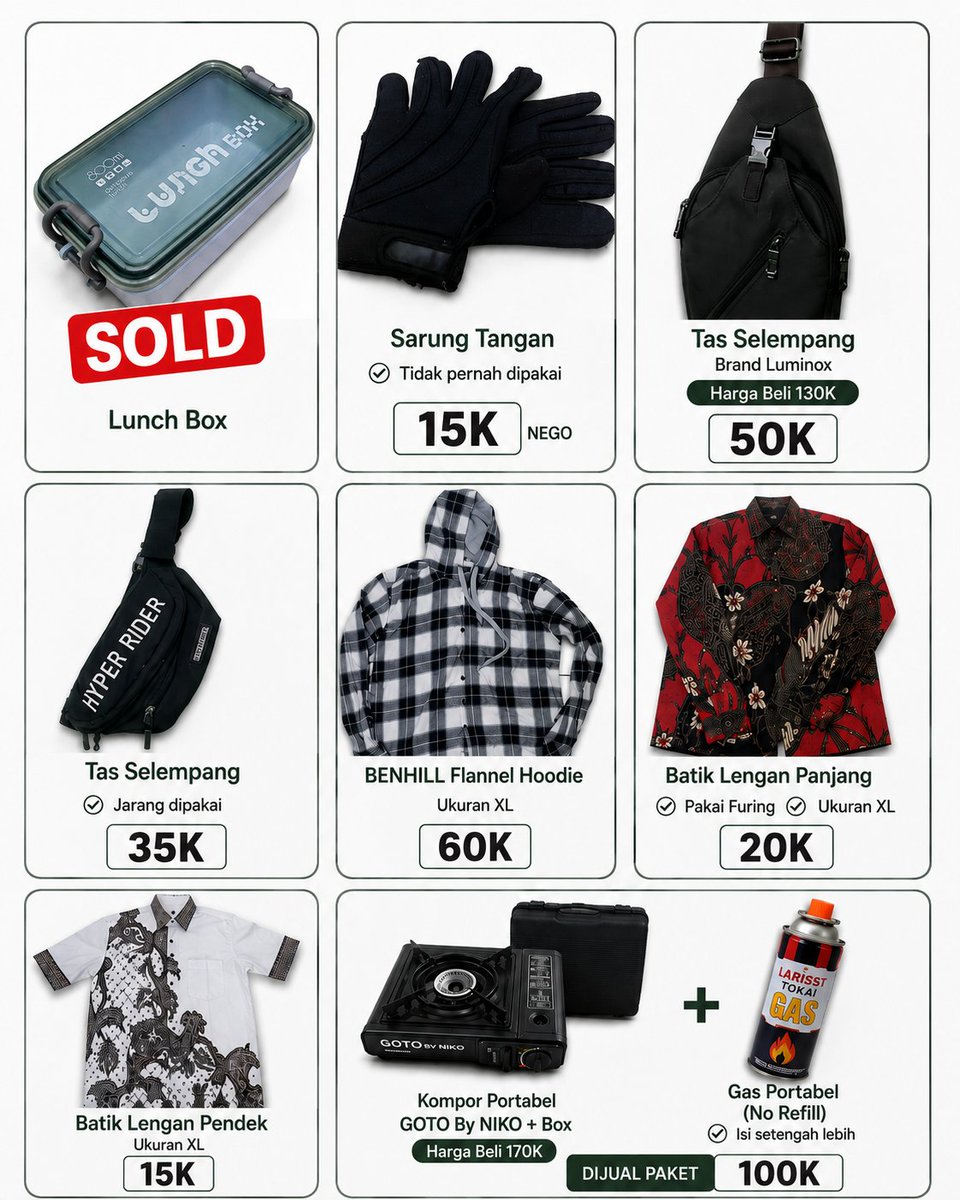 Irfannnn25's tweet photo. @unicefess preloved, yang minat langsung pc aja https://t.co/x17bZoASyb https://t.co/5MS4mGQpoY