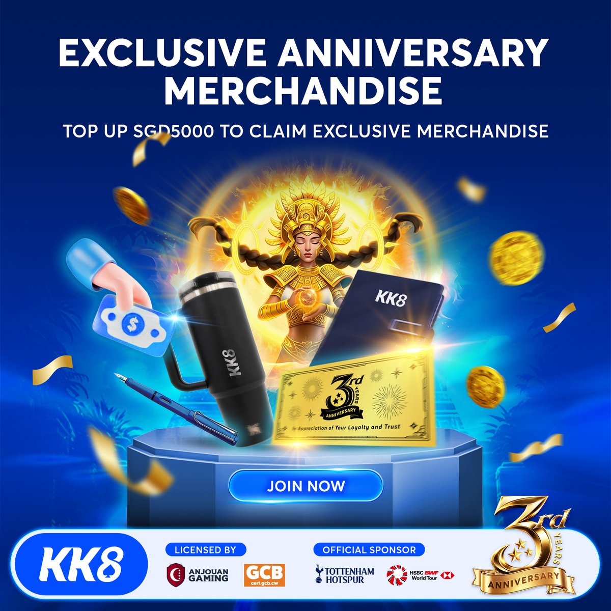 _KK8SG's tweet photo. 🎉 Celebrate KK8's 3rd Anniversary with Exclusive Limited-Edition Merchandise!
Eligible members who meet the Anniversary event requirements can receive our exclusive merchandise collection, while stocks last!

 #3rdAnniversary #LimitedEdition #AnniversaryCollection https://t.co/bGlcyWM8mz