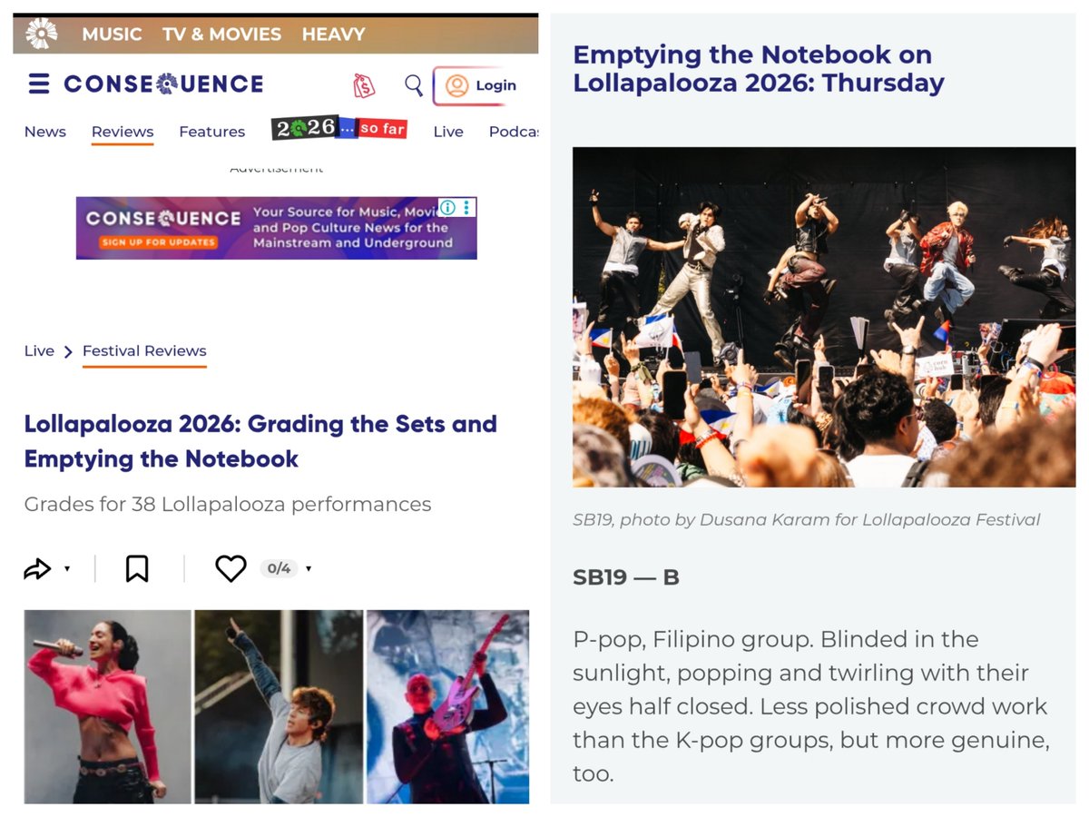 JDD_Poreber7798's tweet photo. GRADED B - "gave the audience a good show for their money, " even if I'm not the target audience. 

#SB19 - Blinded in the sunlight, popping and twirling with their eyes half closed. Less polished crowd work than the K-pop groups, but more genuine, too."

https://t.co/HO7ASXNAWt https://t.co/QBZkpYiVLz