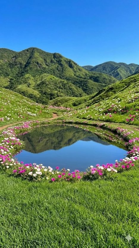 _Naturaee's tweet photo. Nature's Mirror: Flowery Pond https://t.co/vmRK4x1sH0