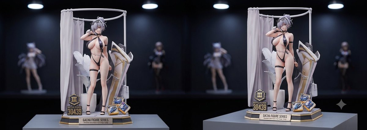 y4523105's tweet photo. #勝利の女神NIKKE
pilgrim製ニケ　シンデレラと
クリスタルウェーブのシンデレラを
AI加工してフィギュア化　クリスタルウェーブ版は規制が掛かって指示に苦労しましたが上手く仕上がりました。どちらも強くて良いキャラです。 https://t.co/MmEzfeKJ3x