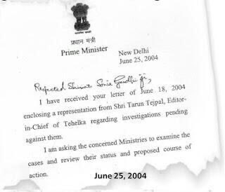 BefittingFacts's tweet photo. In 2004, Sonia Gandhi wrote a letter to the President seeking help for Tarun Tejpal in ongoing investigations. https://t.co/k1vM5JzSQ4