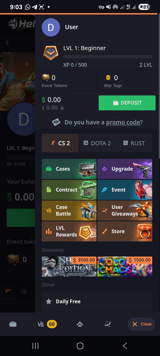 ucsol_'s tweet photo. Just got #HellcaseApp running on my device 

Time to explore what they've already cooked up  @hellcase https://t.co/MXv9FSHcz5