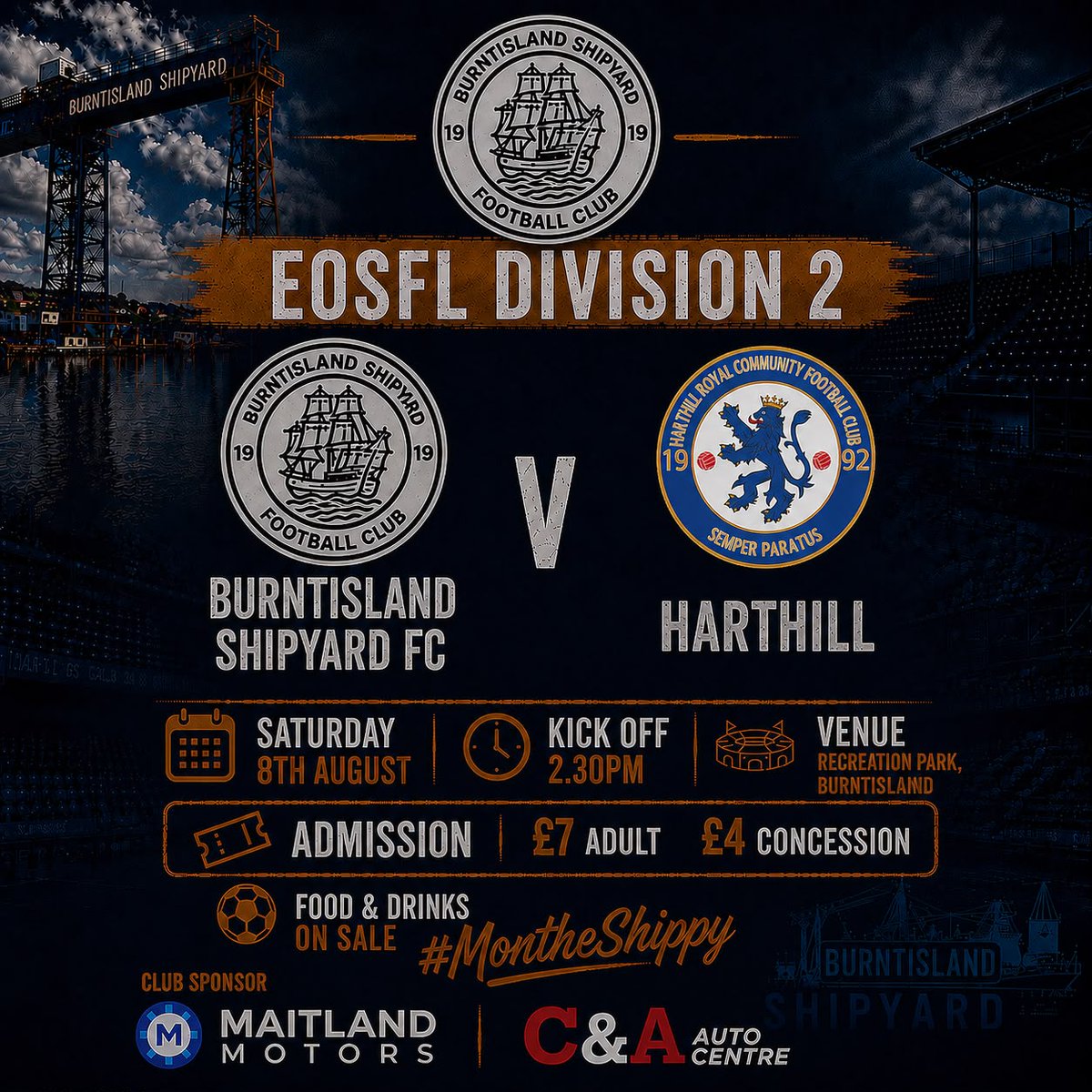 BShipyardFC's tweet photo. IT'S MATCH DAY AT THE SHIPPY. https://t.co/C6Gm1eqU2A