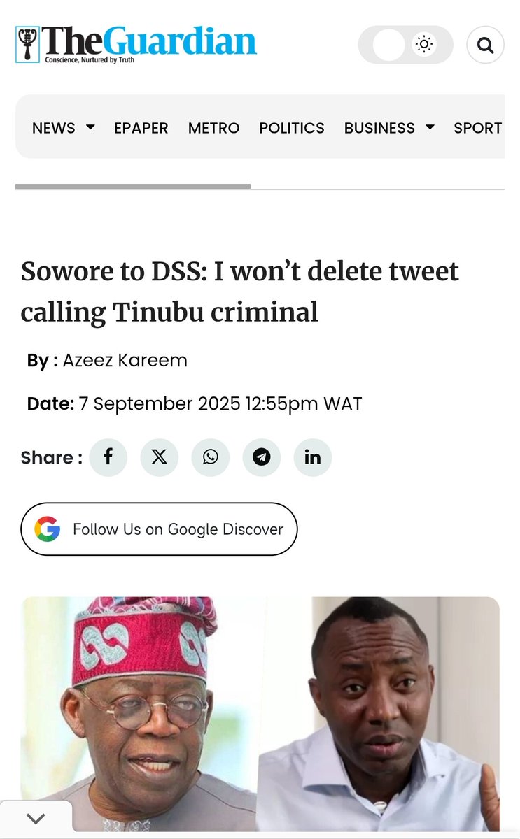 Ndatsu9ja's tweet photo. What is good for TikTokers in Senegal, should be good for Aluta-Without-Sense @sowore in Nigeria! Case closed. https://t.co/M86jq8eEmC