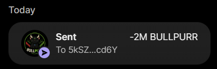 BULLPURR's tweet photo. 🆕 SUCCESSFUL PURCHASE OF 2 MILLION $BULLPURR FOR 0.2 SOL

Transaxtion: https://t.co/sYrlq2BTu3

Buy $BULLPURR ON X

Send Between 0.2 SOL and 10 SOL to :
8Xn6V7vxUFsF1rzn8ZG7faHuAg6bNNSPojpv7aDRTJsv

Max buy and secure enough token supply

1 SOL = 20,000,000 $BULLPURR (+100%)
5 SOL = 211,111,111 $BULLPURR (+322%)
10 SOL = 700,000,000 $BULLPURR (+600%)

Retweet & Drop your solana wallet for 100,000 $BULLPURR