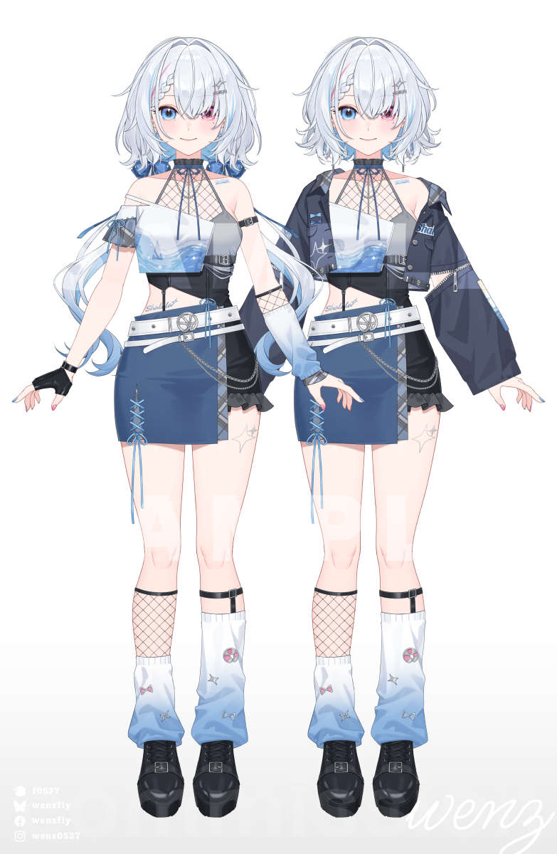 WenzFly's tweet photo. 繪製了蝦拉拉七週年的新衣裝💙 https://t.co/QKQKZjiIHF