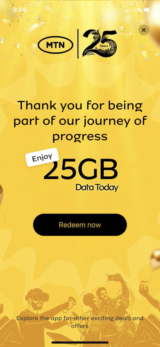 AskPHPeople's tweet photo. @MTNNG is giving free 25GB to celebrate 25 years anniversary.

Go get yours. https://t.co/aTaBPQtz4W