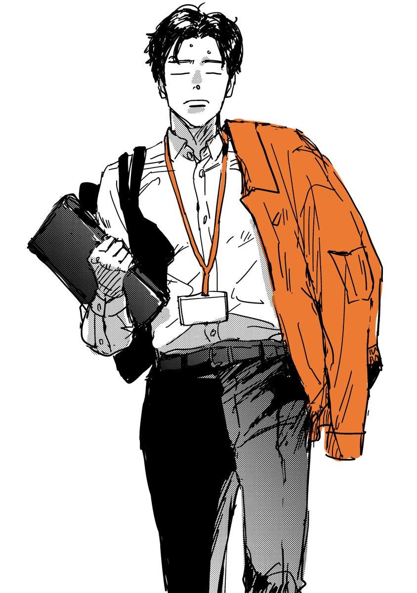 ma2_siva's tweet photo. 家の近くの工事現場から出てきた会社員覚書
暑そうだったしオレンジが印象的どしたなあ https://t.co/0mYRoAJKim