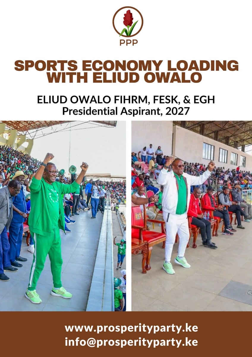 PeoplesProsper's tweet photo. Form ni sports economy yenye inaleta chapaa kwa pockets za vijana.

Eliud Owalo is stepping up to build a thriving Sports Economy that creates jobs, builds infrastructure, and empowers youth talent across the country.
#SportsEconomyKE #FreshTam #PPP #EliudOwaloforPresident https://t.co/yu6XiI39bf