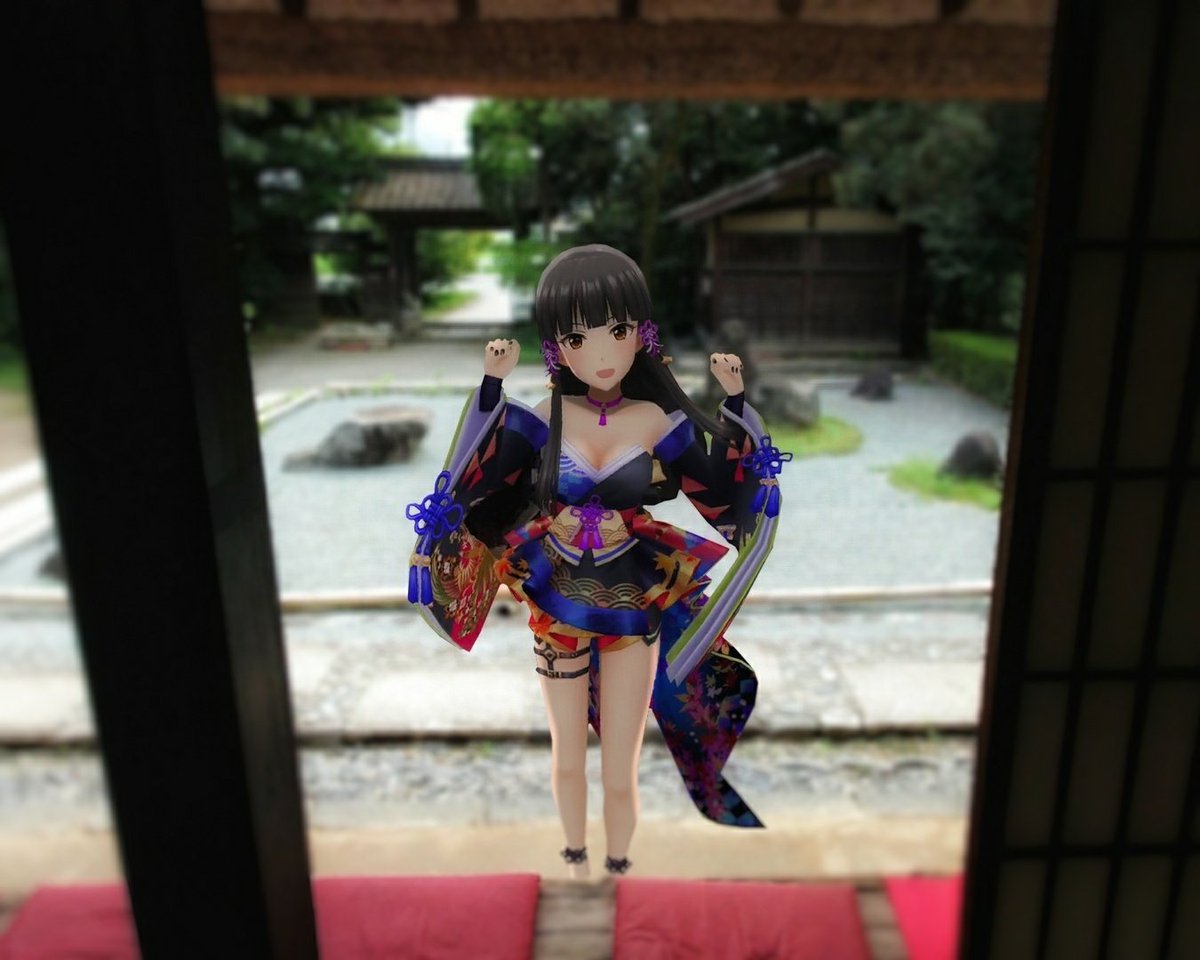 ojisanso's tweet photo. 秋の訪れ
#黒川千秋
#デレステAR
#デレスポAR https://t.co/rx6gtsbF33