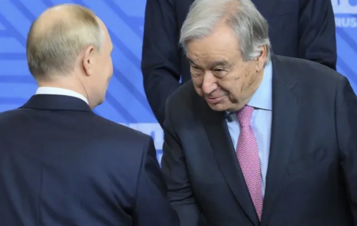 JulianRoepcke's tweet photo. Jahr 5️⃣ des völkerrechtwidrigen russischen Angriffskrieges gegen die Ukraine und der @UN-Generalsekretär „verurteilt“ die ukrainischen Angriffe auf kritische russische Infrastrukturen.

Kann dann tatsächlich weg … https://t.co/n1gg3WwRsi