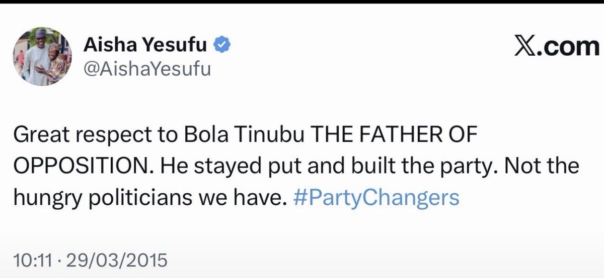EmmyGmortal's tweet photo. @AishaYesufu 
So Peter Obi is a hungry Politician? 
@PeterObi https://t.co/neW3Lnw38w