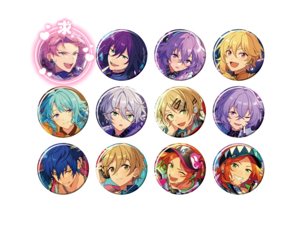 yoYo_xx177's tweet photo. 【交換・仮約束】あんスタ コレ缶 コレクション缶バッジ 2026 jul.  idol

求 ▶ 宗
譲 ▶ マヨイ ユメ なずな 創 カンナ 藍良 ジュン 友也 ひなた ゆうた

 パティスリーにて15BOX予約済み
郵送交換のみ
求⇄星4 比率違い可能です◎

お気軽にお声掛けください。 https://t.co/4Fn0X7wCjC
