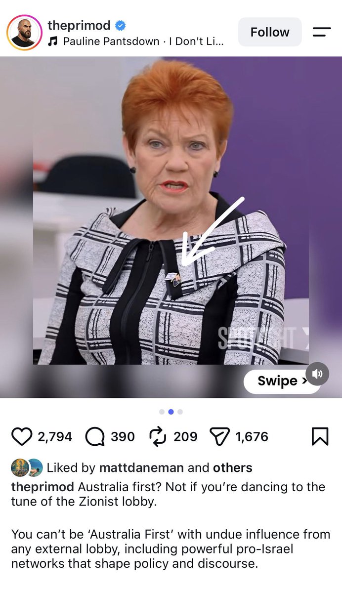 jamiemcintyre21's tweet photo. Are Australians about to be fooled like Americans were to vote Trump thinking it would be America first

Yet it turned out to be Israel first America last.

Unless a leader is prepared to tell Israel to get fucked, don’t vote for them

If they don’t have the courage to say that, they aren’t a leader.