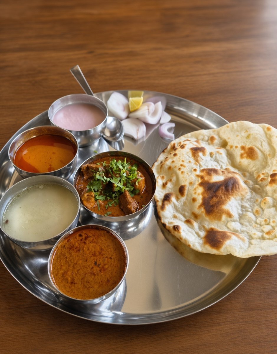 roaring_shetty's tweet photo. Maharashtran Thali done right 🔥
Nothing beats this spicy, soulful spread!
#Maharashtra #Thali #IndianFood https://t.co/nNpmUwLGFL