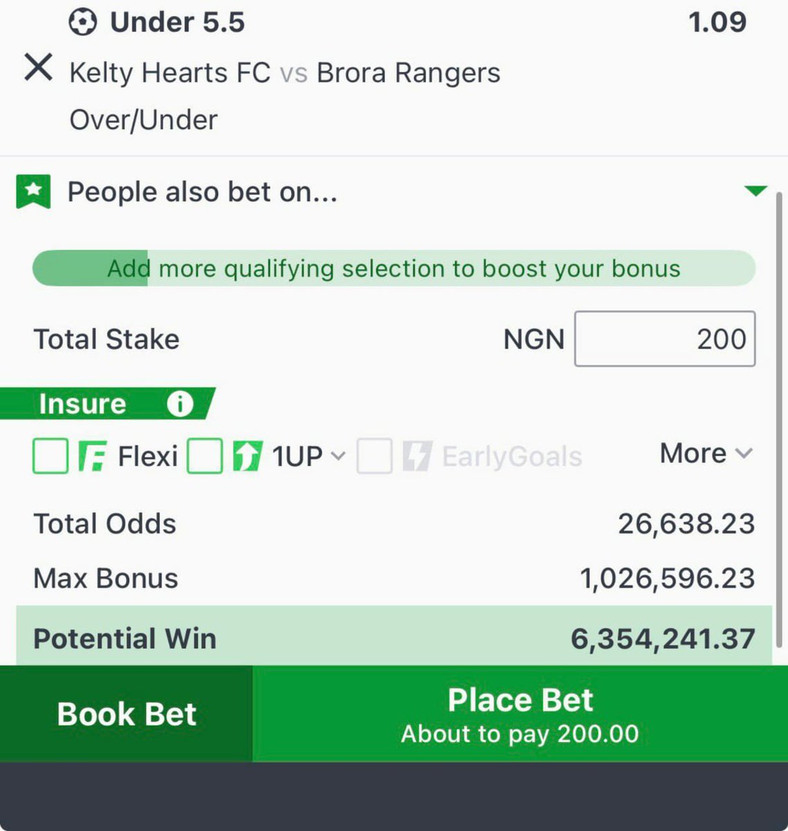 VALIDSLIP's tweet photo. Under 5.5 goals On Sportybet to Win 6M Ready🍀
Code is Ready Who is Ready?
Give me 590 likes &amp; let my people boom 💥 https://t.co/C1B2a3vgAW