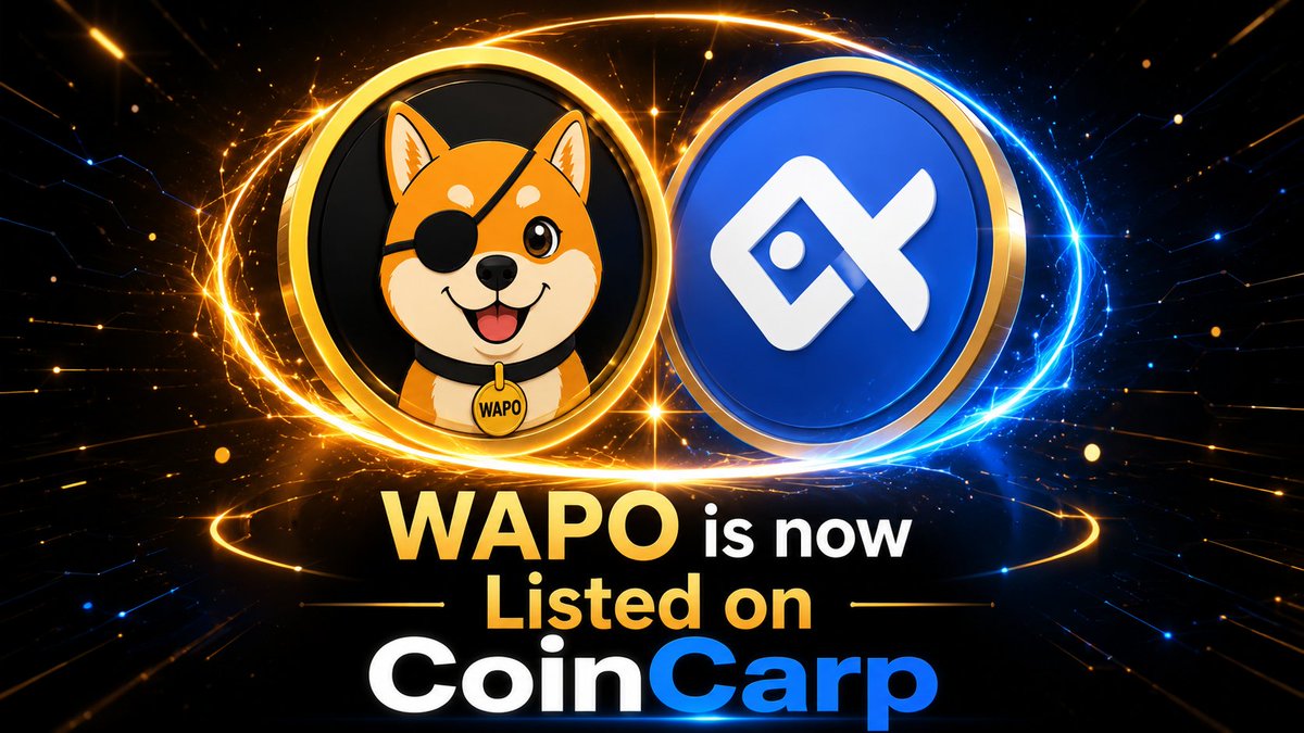 WAPO_Dogekiller's tweet photo. 📰 NEW LISTING 🔥

Another door just opened for WAPO. 🚪🐕

$WAPO is now live on CoinCarp 🚀
🔎 https://t.co/k76SJweTHk

Another place to discover, track and follow the journey.

@coincarpcom @WAPO_Dogekiller 
#WAPO #coincarp #BNBChain #BSC #BNB https://t.co/wBAyjDX17t