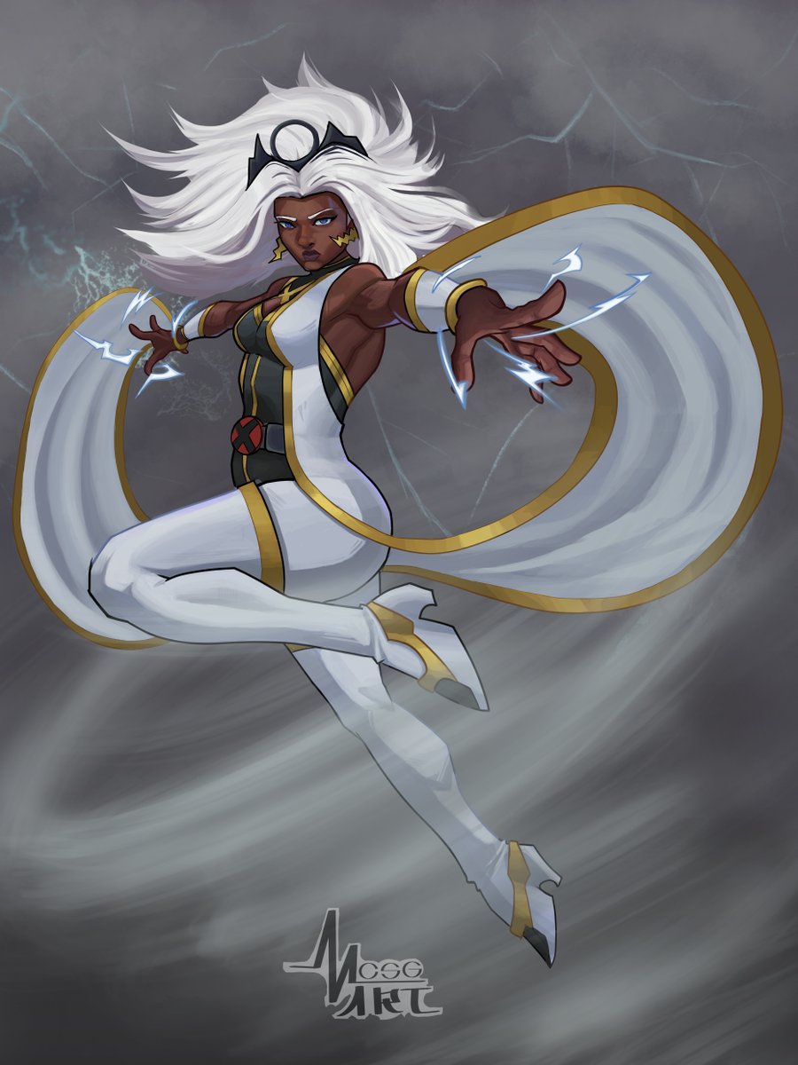 MCSG_Art's tweet photo. Storm based on #MARVELTokon , really like their fresh take on Marvel's character design. https://t.co/77i619BCi5