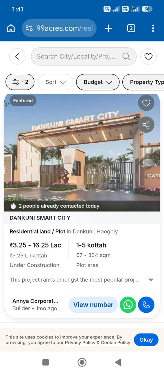 setupratik's tweet photo. @thestockstrader @venom1s Dekh Bhai Kolkata Teir 1 city and outskirts per plot ke rates ...jab dhoondhoge to mil jayega ...sirf social media per bakchodi karoge to ghanta kuch nahi hoga.. https://t.co/BNYXWpZNCt