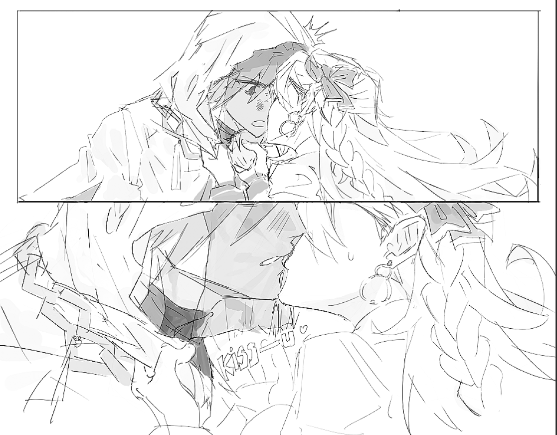 heartoburoken's tweet photo. アズラオル wip https://t.co/YOwe5ChQoq