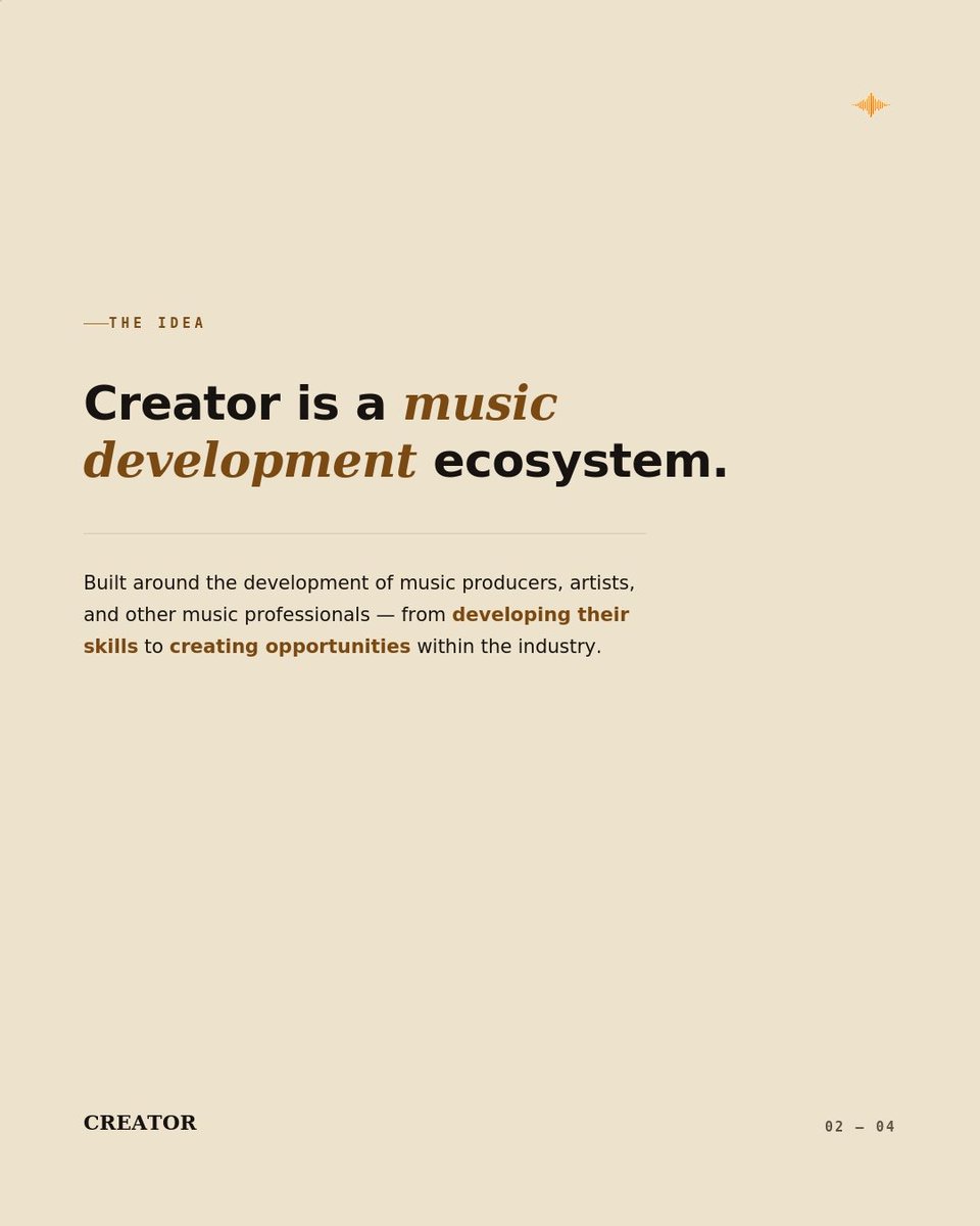 CREATOR_hqs's tweet photo. More than an academy, a full music development ecosystem. 

Skills.
Business. 
Character.
Opportunity.

Our One year professional music production program launches soon. Swipe to see exactly what we’re building.

Visit our website for more information ☝🏾 https://t.co/bBAxfH2ZJd