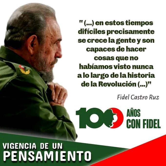 alisbechy36670's tweet photo. Comandante en jefe Ordene!!
@Colaboracionqba 
#100AñosConFidel 
@CubaCooperaDj https://t.co/9Mri1oWAjJ
