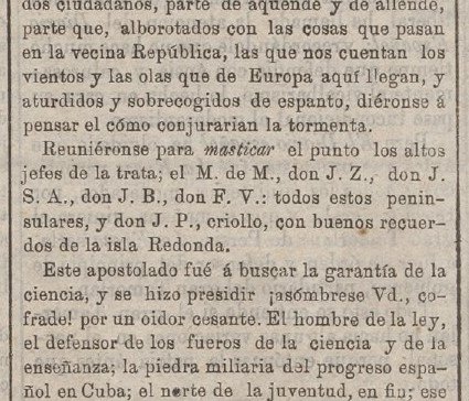 mralharilla's tweet photo. No era habitual que la prensa del XIX publicara los nombres de los negreros españoles. Aquí un excepcional listado, con sus iniciales, de cinco negreros nacidos en España y uno en Cuba: "los altos jefes de la trata". He identificado a cuatro pero me faltan dos. ¿Alguien me ayuda? https://t.co/oVA7Jjakgx