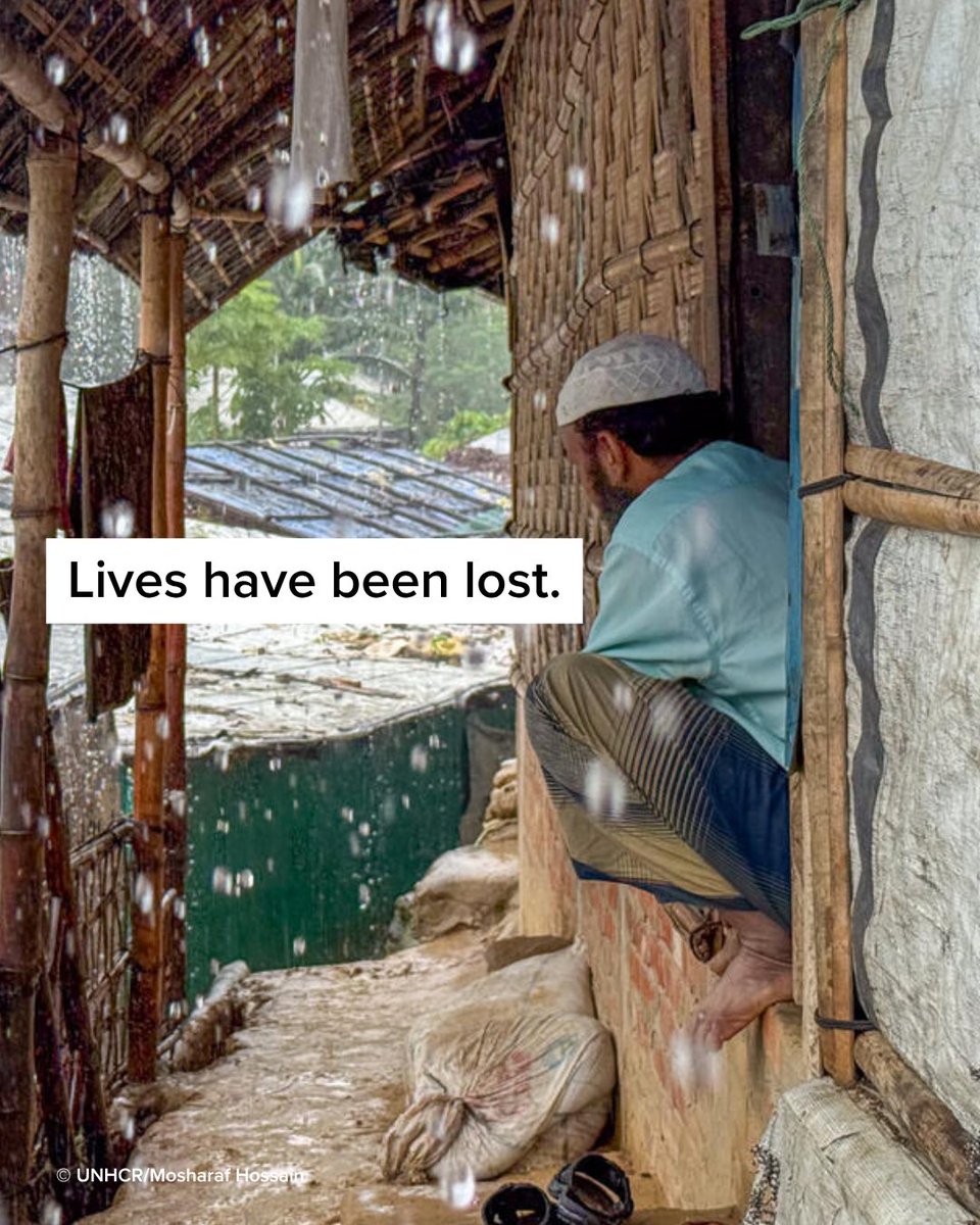 Refugees's tweet photo. Bangladesh needs your help.

While monsoon rains and flooding have begun to subside, attention is now turning towards repairing damaged shelters, restoring vital infrastructure, and recovering from the storms' impact.

For the 1.2 million Rohingya refugees there, your donation can be a lifeline: https://t.co/v3zm36vBhY