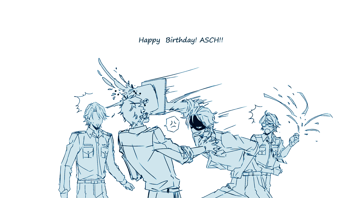s_P5m6's tweet photo. アッシュおめでとう🎉

#アッシュ・オルブライト誕生祭2026 
#アッシュお祝いし隊 https://t.co/wqIBZGx08p