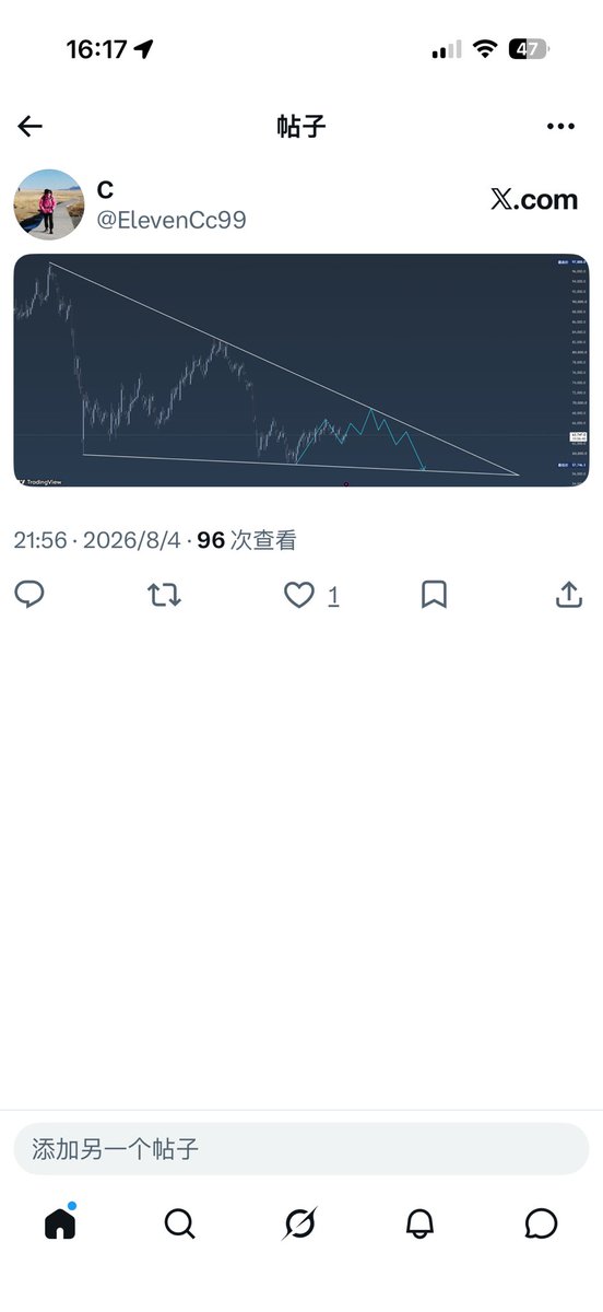 ElevenCc99's tweet photo. btc看法不变 https://t.co/cO9bduv1FC