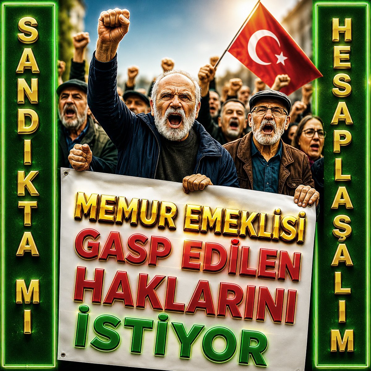 YKSELMEK6's tweet photo. SESİMİZİ DUYAN YOK MUUUUUU !!!!

YETER ARTIKKKKK!!!!

2.500.000 memur emeklisi  sandık gününü bekliyor.
 
GEL SANDIK GEL !!!!
#EmekliMemur 
#MemurEmeklisineAdalet https://t.co/RqUD2mIKC4