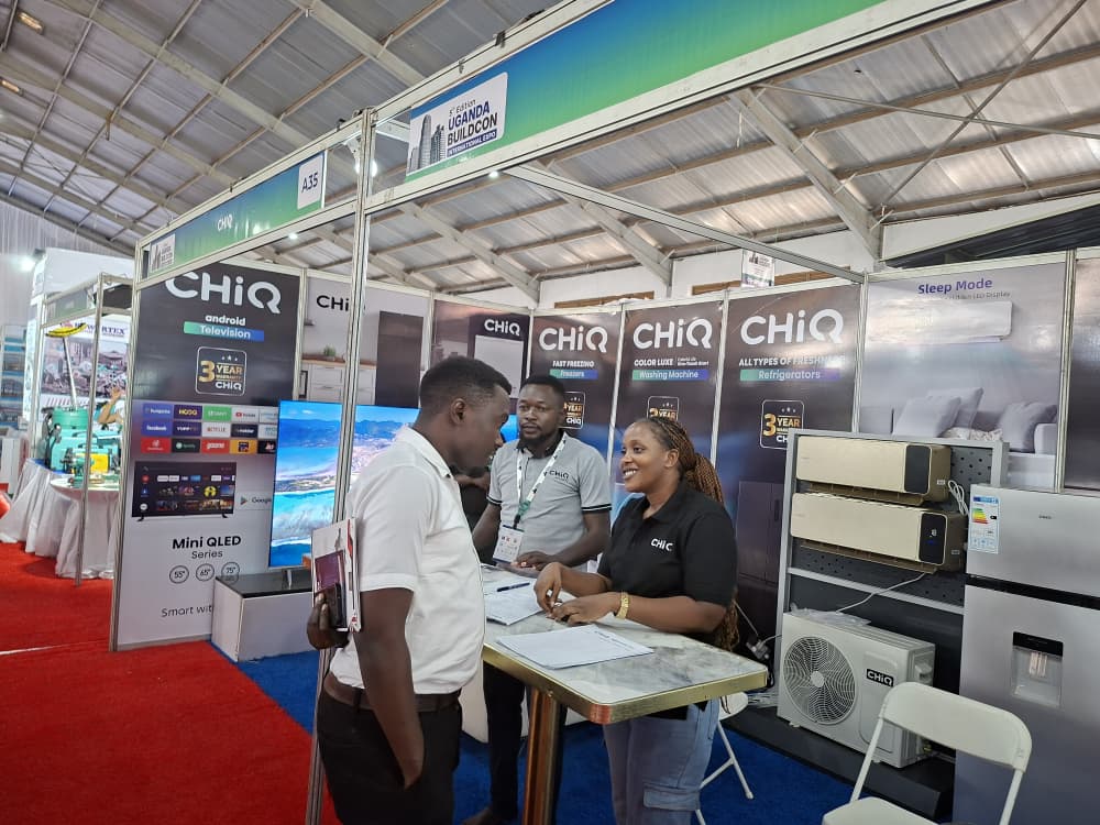 CHiQ_Uganda's tweet photo. Experience Technology at the next level at the #chiq Booth at the UMA showgrounds at the #buildcon Expo https://t.co/H1b5PVpexS