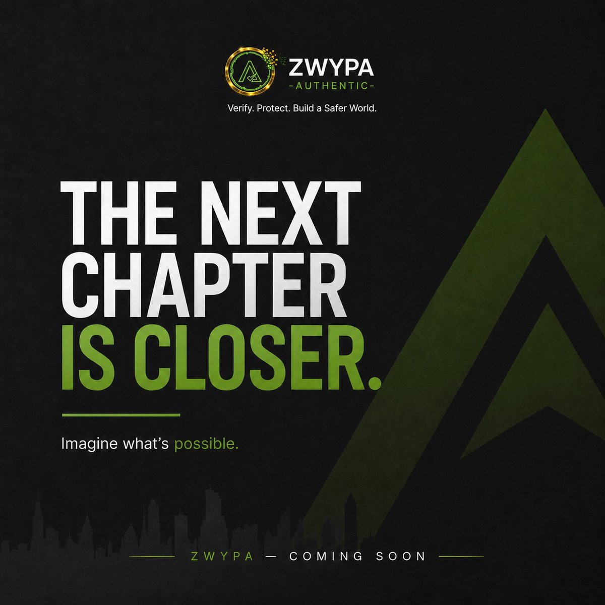 authentic_ZWY's tweet photo. The future we're building isn't just something to talk about.

 It's something to experience.
A new chapter for Zwypa Authentic is getting closer. 👀

Imagine what's possible. Stay ready. 💚 https://t.co/mMYHGnZHSB