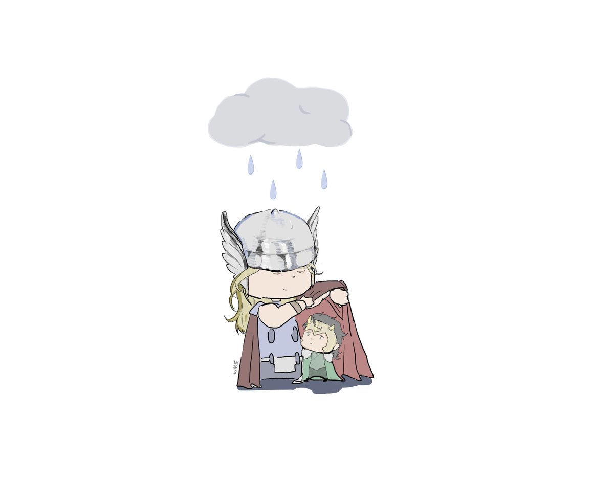 Mr_LouisLoki's tweet photo. ⚡🐍哥哥
#thorki #锤基
好久没画萌萌的东西了，好酥服 https://t.co/lfhQ0XcFsw
