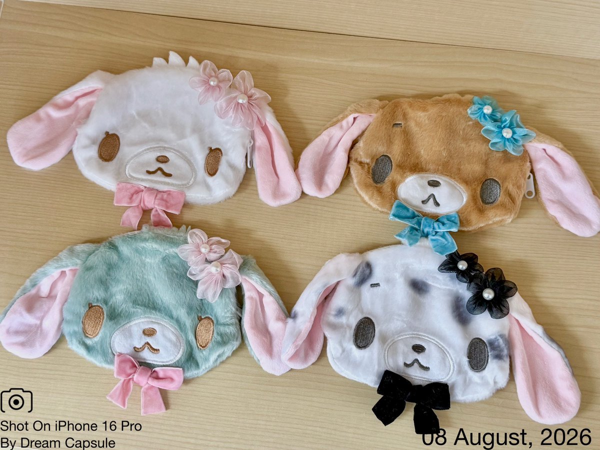 dreamcapsuleCEO's tweet photo. 🌟新入荷ガチャ商品プレゼントCP🌟

大きくて使いやすい♪キュートなポーチが登場🐰
「シュガーバニーズ ふわふわぬいぐるみポーチ」

フォロー&amp;RP(RT)していただいた方の中から抽選で2名様に全4種セットをプレゼント🎁
ドリカプへの入荷日とキャンペーン詳細は↓

#ドリームカプセル #ガチャ専門店 https://t.co/c4AMl4VX6H