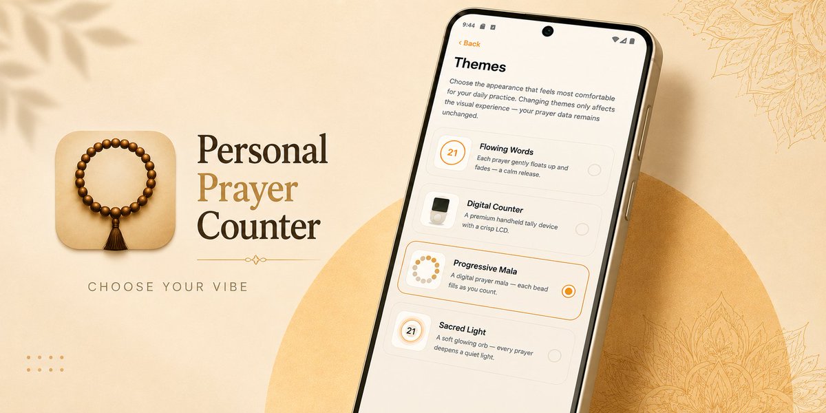 OptivraTech7's tweet photo. https://t.co/3Rp8okmwOX

The app is live on the Play Store. Anyone from any religion can try, it has a personalised experience. You won't see anything from other religions and can select from the top 4 Premium themes. https://t.co/pkm5Bg6X60