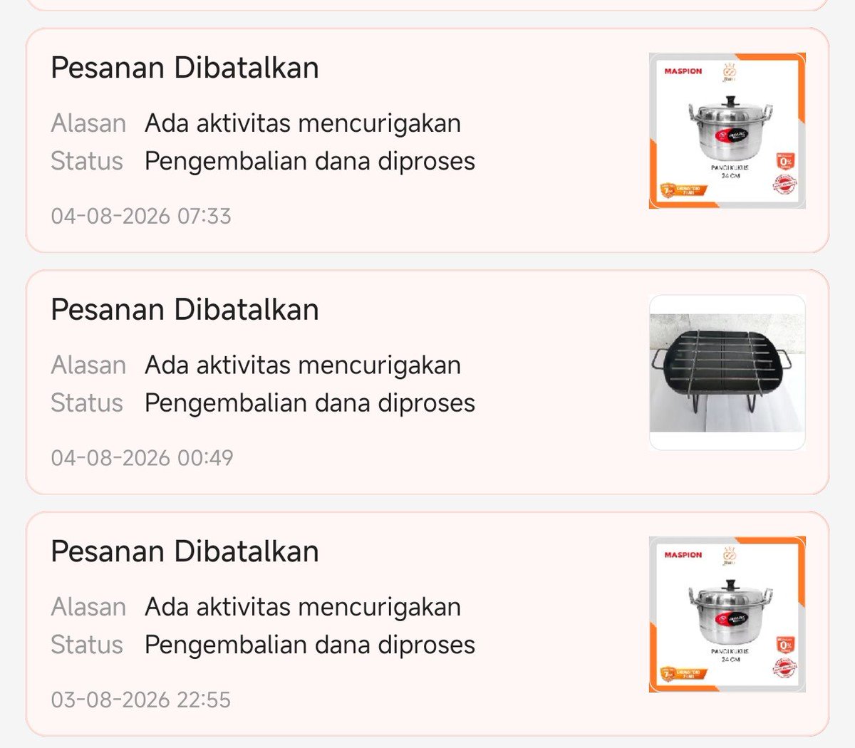 tkminions's tweet photo. Eh @ShopeeID TOLONG DONG SISTEMNYA DIBENERIN. SAYA CO SEWAJARNYA MALAH DITUDUH ANEH-ANEH, GA NIAT JUALAN TA??! GILIRAN BIAYA LAYANAN NAIK MULU, PELAYANAN BURUK👎👎👎 https://t.co/D7IfpOhbXy