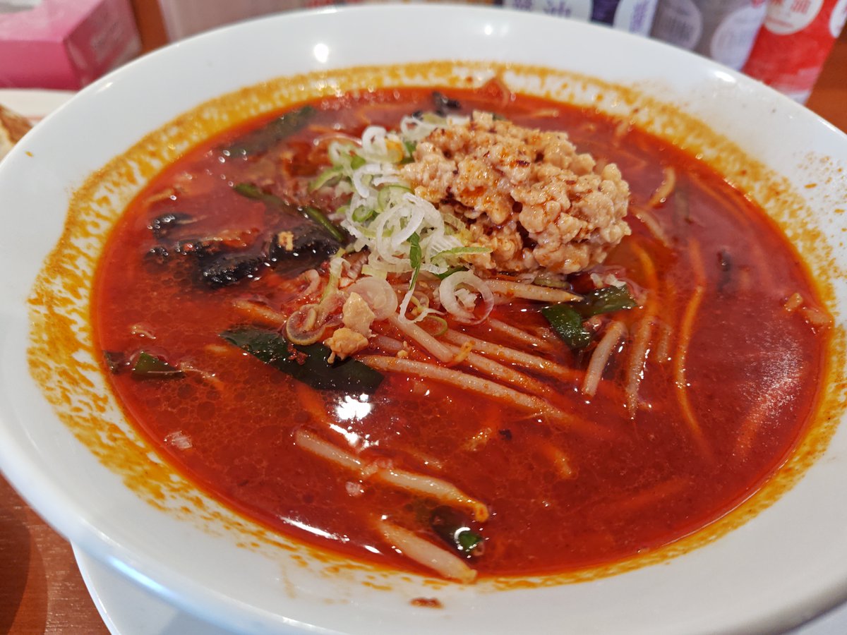 BB91193234's tweet photo. 幸楽苑の会津レッドを食べました🔥
途中で汁が目に入り泣きながら食べました🫪 https://t.co/OoYRgstmc4