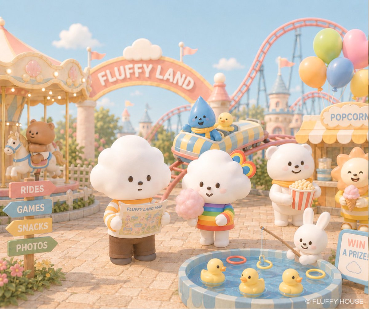 FluffyHouseCS's tweet photo. Growing older is inevitable.
Growing out of wonder isn’t.
Welcome to Fluffy Land. 
￼
￼#FluffyHouse #FluffyLand #ThemePark #mrwhitecloudandfriends https://t.co/W7XKgvK8XE