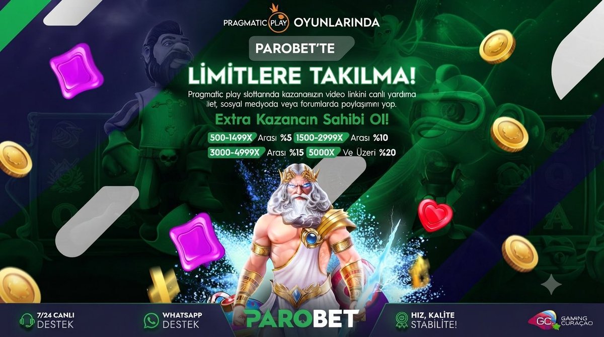 ParoSocial11's tweet photo. ❤️ PRAGMATIC PLAY® Oyunlarında Limitsiz Kazancın Doğru Adresi #PAROBET❗️

🔥Sevilen Sağlayıcı Pragmatic Play Oyunlarındaki Her Kazancınıza EKSTRA NAKİT BİZDEN 👈

➡️ Detaylar Ve Çok Daha Fazlası İçeride Sizi Bekliyor https://t.co/0wTWyQzHyp ⬅️ https://t.co/2h7L9Ohbkr