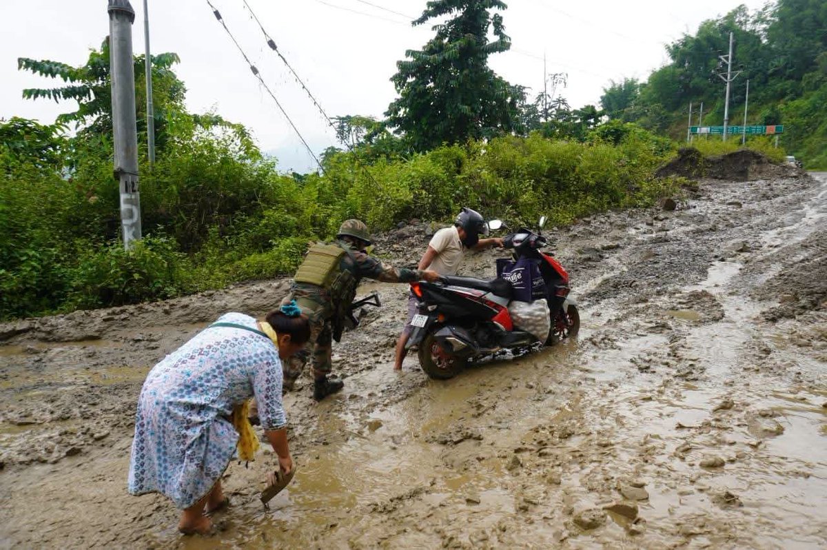 AlongImna's tweet photo. Northeast India is facing floods, landslides, cloudbursts and extreme rainfall more frequently. 

But why?

Is it climate change?
Is it deforestation and unplanned development?
Is it changing rainfall patterns?
Or are we simply not prepared for a changing climate?

The Northeast has always lived with nature - but is nature now changing faster than we can adapt?