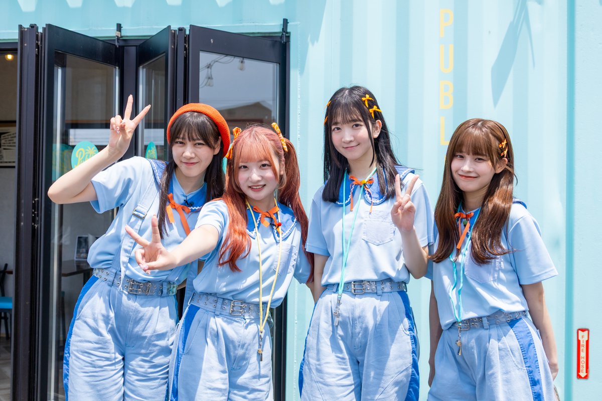 mayonaka_unagi's tweet photo. ⚡⚡⚡⚡⚡⚡⚡⚡⚡

　#真夜中のウナギたち ⚡
次回は8月9日深夜24時50分～📺
※卓球の関係で放送時間の変更有

⚡⚡⚡⚡⚡⚡⚡⚡⚡

今回の放送は「鰻５匹夏物語」🏖
#SKE48 と #チャンス大城 が
曲にあわせて笛を吹く！？🎶

📷撮影中のオフショット📷

#池田楓 #奥野心羽 #井田玲音名 #西井美桜 https://t.co/hX4ZPYLps3