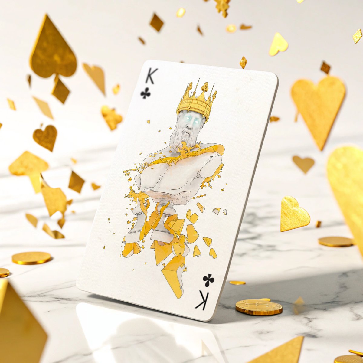 playingarts's tweet photo. Motion art meets playing card royalty. King of Clubs by Bart Miko — a Polish designer working out of a London studio. https://t.co/hg47MH66Y2