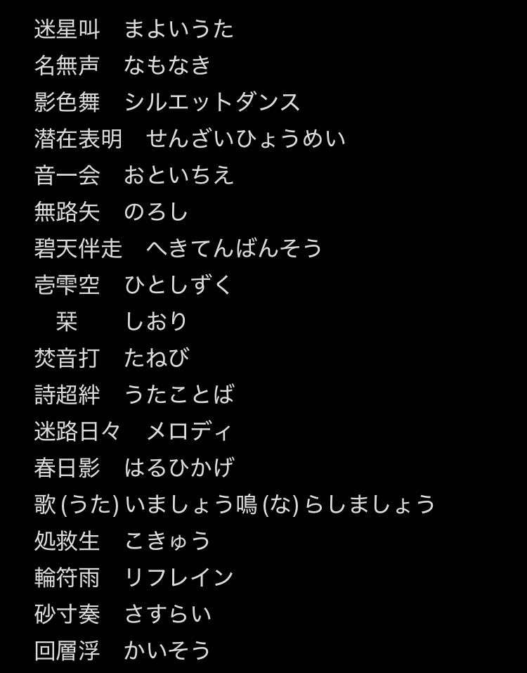 tattsu_17003's tweet photo. MyGO!!!!! 楽曲読み方(2026.8.8現在)

世点彩 セピア←new!

#MyGO https://t.co/suihMPrlyD