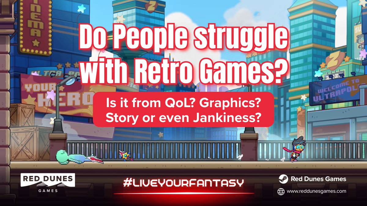 RedDunesGames's tweet photo. Are retro games actually harder... or have we just gotten soft? 💥

Recently, we were talking about some of the classic games that inspired us, and it reminded us just how unforgiving retro games could be. One of our team members lost three hours of progress after running out of lives during a boss fight. 😅

No auto-saves. No checkpoints. Just back to the beginning.

It got us wondering... were retro games really that difficult, or have we simply become too used to modern conveniences?

👇 Tell us about the hardest retro game or level you've ever beaten. We can't wait to hear your stories!
#LiveYourFantasy #gamer #indiedev #RedDunesGames